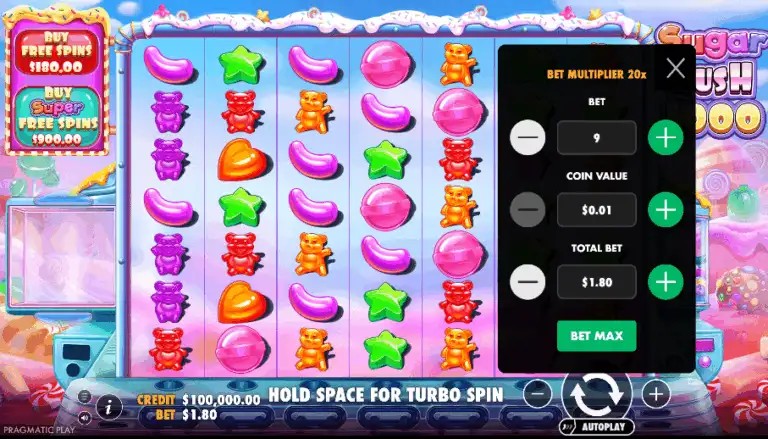 Wie man Sugar Rush 1000 spielt